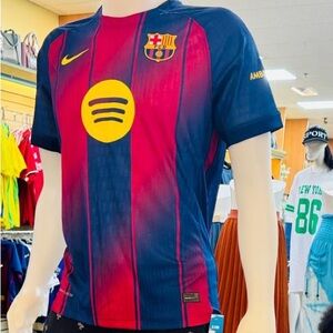 Men Soccer Costume Set - Red and Blue